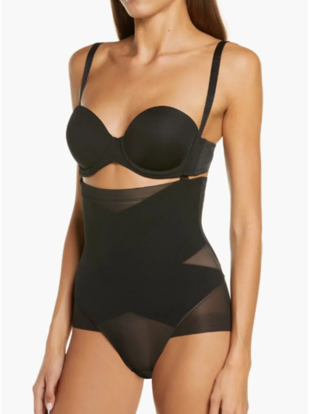 Honeylove SuperPower Brief Shapewear Medium Black High Compression NWOT